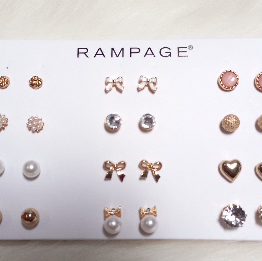 12 Sets Rampage Fashions Earrings